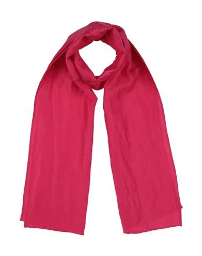 Jijil Woman Scarf Fuchsia Size - Linen, Polyamide In Pink