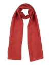 Jijil Woman Scarf Rust Size - Linen, Polyamide In Red