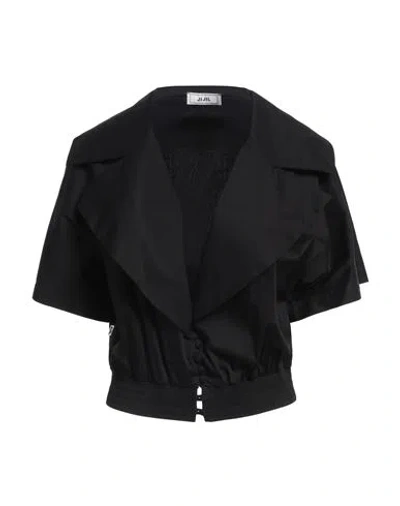 Jijil Woman Shirt Black Size 10 Cotton, Polyamide, Elastane