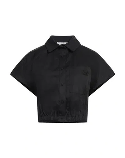 Jijil Woman Shirt Black Size 6 Cotton, Polyamide, Elastane