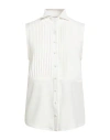 Jijil Woman Shirt Cream Size 8 Polyester, Elastane In White