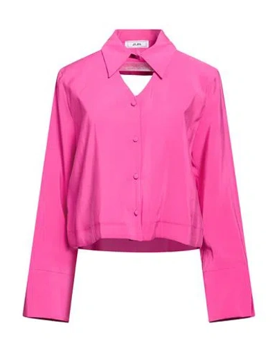 Jijil Woman Shirt Fuchsia Size 10 Viscose, Polyester In Multi