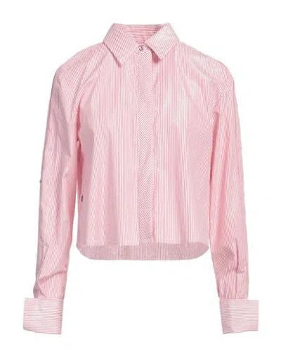 Jijil Woman Shirt Red Size 6 Cotton, Polyamide, Elastane