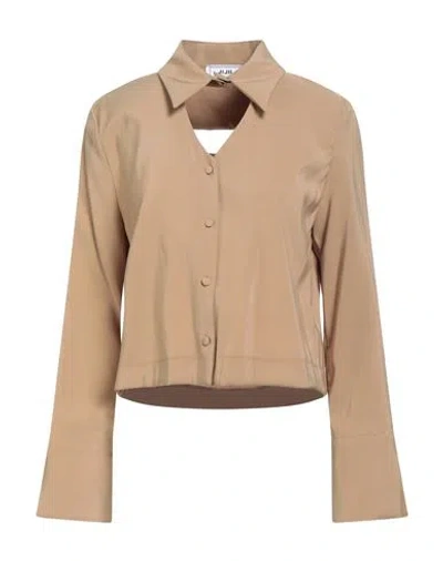 Jijil Woman Shirt Sand Size 4 Viscose, Polyester In Neutral