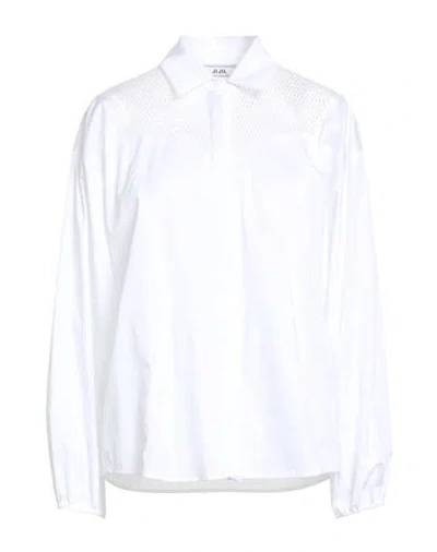 Jijil Woman Shirt White Size 8 Cotton, Polyamide, Elastane, Polyester