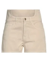 Jijil Woman Shorts & Bermuda Shorts Beige Size 32 Cotton