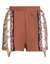 Jijil Woman Shorts & Bermuda Shorts Brown Size 8 Cotton, Polyester In Brown