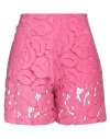Jijil Woman Shorts & Bermuda Shorts Fuchsia Size 6 Cotton, Polyamide, Viscose, Polyester In Pink