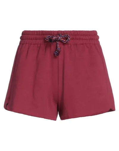 Jijil Woman Shorts & Bermuda Shorts Garnet Size 4 Cotton In Red