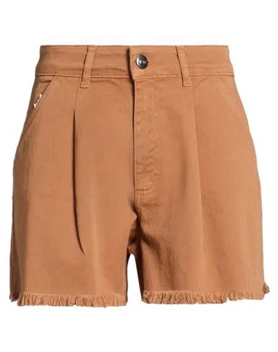 Jijil Woman Shorts & Bermuda Shorts Tan Size 27 Cotton, Elastane In Brown