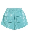 Jijil Woman Shorts & Bermuda Shorts Turquoise Size 8 Viscose, Polyester, Cotton, Metallic Fiber, Pol In Blue