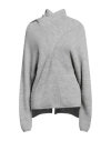 Jijil Woman Sweater Grey Size 6 Viscose, Wool
