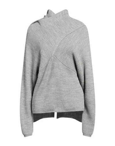 Jijil Woman Sweater Grey Size 6 Viscose, Wool In Gray