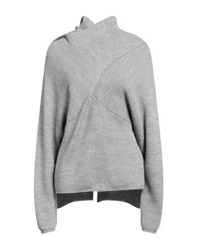 Jijil Woman Sweater Grey Size 6 Viscose, Wool In Grey