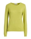 Jijil Woman Sweater Lime Green Size 2 Viscose, Polyamide, Polyester, Metallic Fiber In Yellow