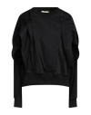 Jijil Woman Sweatshirt Black Size 6 Cotton, Polyamide, Elastane, Polyester In Black