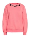JIJIL JIJIL WOMAN SWEATSHIRT CORAL SIZE 4 COTTON, POLYESTER
