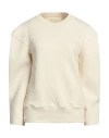 Jijil Woman Sweatshirt Cream Size 4 Cotton, Polyester In White
