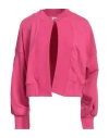 Jijil Woman Sweatshirt Fuchsia Size 4 Cotton, Polyester In Pink