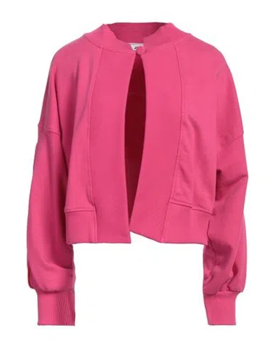 Jijil Woman Sweatshirt Fuchsia Size 4 Cotton, Polyester In Pink