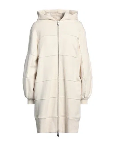 Jijil Woman Sweatshirt Ivory Size 2 Cotton, Polyester, Acrylic In White