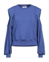 JIJIL JIJIL WOMAN SWEATSHIRT PURPLE SIZE 8 COTTON, POLYESTER