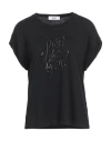 Jijil Woman T-shirt Black Size 8 Viscose, Elastane In Black