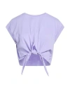 Jijil Woman T-shirt Lilac Size 10 Cotton In Blue