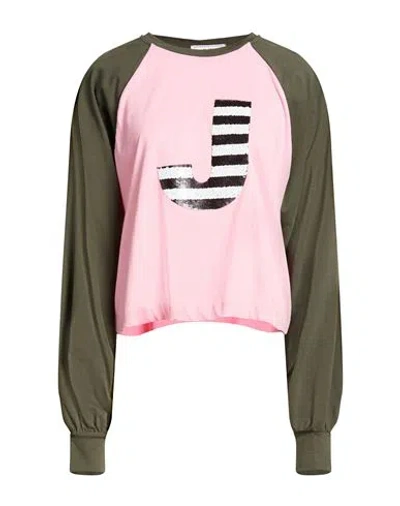 Jijil Woman T-shirt Pink Size 6 Cotton