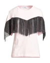 Jijil Woman T-shirt Pink Size 8 Cotton