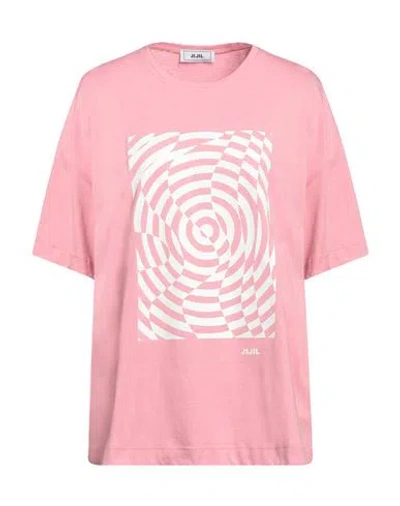 Jijil Woman T-shirt Pink Size 8 Cotton