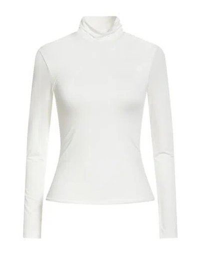 Jijil Woman T-shirt White Size 4 Polyester, Elastane