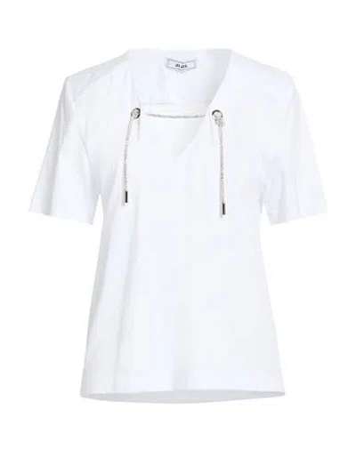 Jijil Woman T-shirt White Size 6 Cotton