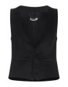 Jijil Woman Tailored Vest Black Size 2 Cotton, Elastane