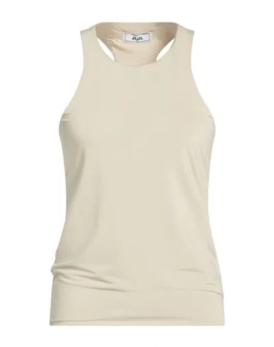 Jijil Woman Tank Top Beige Size 8 Polyester, Elastane In Neutral