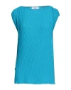 Jijil Woman Top Azure Size 4 Polyester In Blue