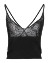Jijil Woman Top Black Size 4 Linen, Viscose