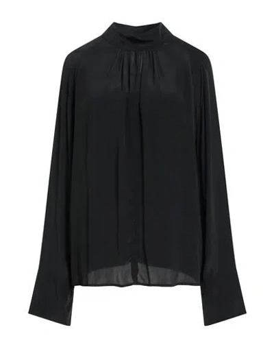 Jijil Woman Top Black Size 6 Acetate, Silk