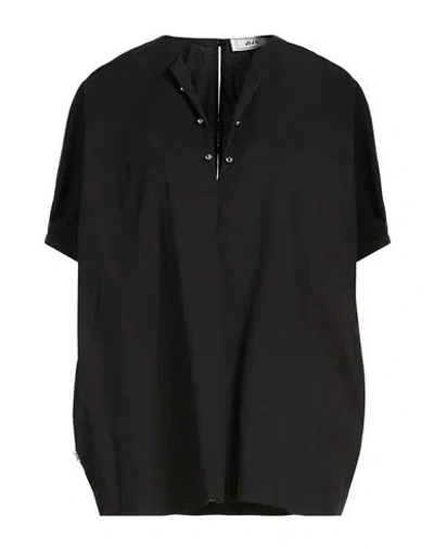 Jijil Woman Top Black Size 6 Cotton, Polyamide, Elastane