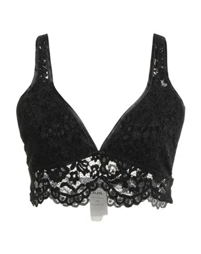 Jijil Woman Top Black Size 8 Polyester