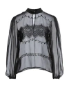 Jijil Woman Top Black Size 8 Polyester, Elastane In Black
