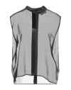 Jijil Woman Top Black Size 8 Polyester, Viscose