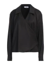 Jijil Woman Top Black Size 10 Polyester, Viscose, Elastane