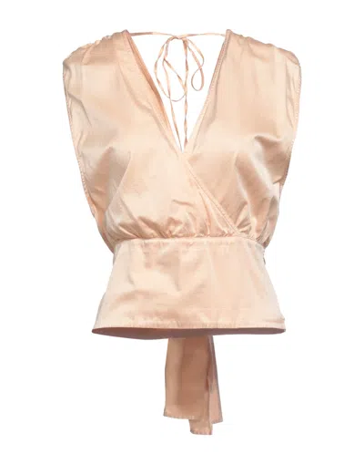 Jijil Woman Top Blush Size 8 Cotton, Silk, Elastane In Pink