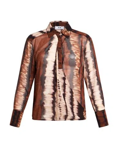 Jijil Woman Top Brown Size 2 Polyester
