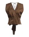 Jijil Tops In Brown