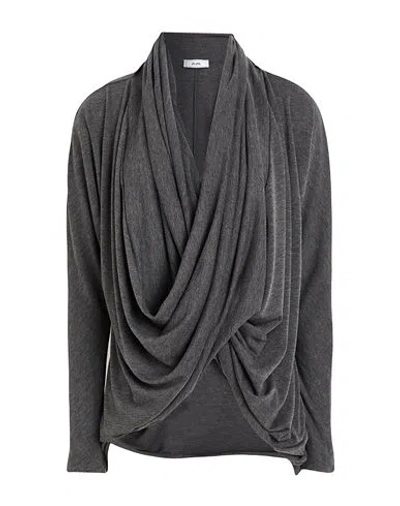 Jijil Woman Top Charcoal Size 8 Polyester, Viscose, Elastane In Gray