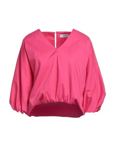 Jijil Woman Top Fuchsia Size 8 Cotton, Polyamide, Elastane In Pink