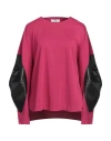 Jijil Woman Top Fuchsia Size 8 Viscose, Polyamide, Elastane, Polyester In Pink