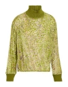 Jijil Woman Top Light Green Size 4 Viscose, Polyamide